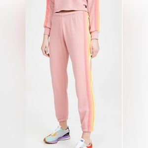 Avaitornation 5 Stripe Sweatpants- Rose/Neon